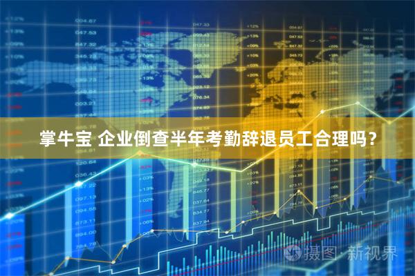 掌牛宝 企业倒查半年考勤辞退员工合理吗？